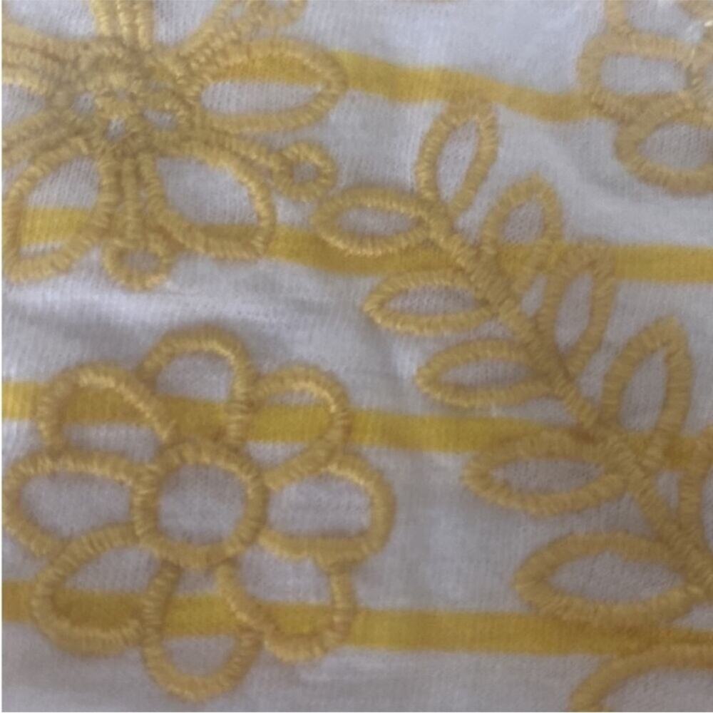 Lane Bryant yellow stripe Classic Short Sleeve Crew neck Tee - Picture 5 of 7